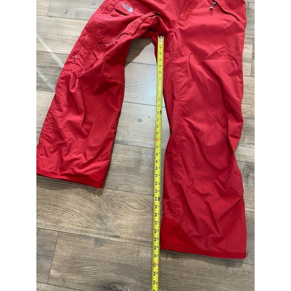 THE NORTH FACE FREEDOM HYVENT SNOW BOARD SKI PANT MENS M RED AHJK SHELL CARGO - Picture 9 of 13